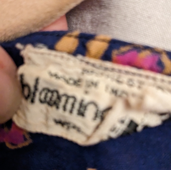 Super cute Boho Vintage Indian-print dress from Bloomingdale's - Picture 4 of 5